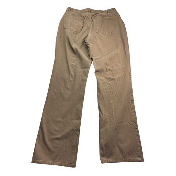 Coldwater Creek Womens Classic Fit Brown Khaki Jeans Size 8 Straight Leg - Picture 2 of 3